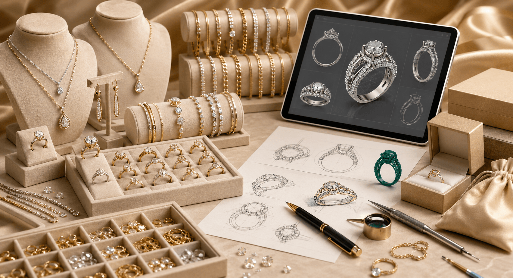 Wholesale rings earrings necklaces and bracelets