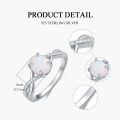 wholesale S925 Sterling Silver Opal Wedding Ring-0-1