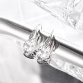 wholesale S925 Sterling Silver Drop Earrings With Cubic Zirconia Stones Elegant Celtic Knot Design-0-1