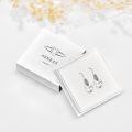 wholesale S925 Sterling Silver Drop Earrings With Cubic Zirconia Stones Elegant Celtic Knot Design-0-6