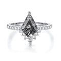 wholesale S925 Sterling Silver Wedding Ring With Diamond Accents-0-0
