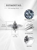 wholesale S925 Sterling Silver Wedding Ring With Diamond Accents-0-1
