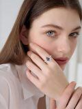 wholesale S925 Sterling Silver Wedding Ring With Diamond Accents-0-2