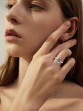 wholesale S925 Sterling Silver Wedding Ring With Diamond Accents-0-3